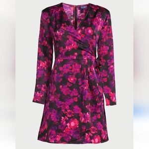 Scoop Women’s Rosette Satin Mini Dress, Size XL